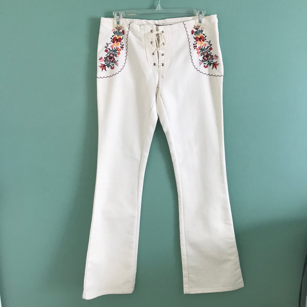 Adorable Embroidered Pants by Acid Blue